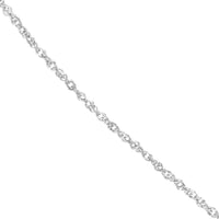 Load image into Gallery viewer, 14K Yellow Gold or White Gold 1.5mm Sparkle Singapore Chain Necklace with Lobster Lock
