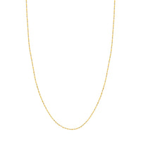 Load image into Gallery viewer, 14K 1.35mm Yellow/White Dorica Chain Necklace with Lobster Lock
