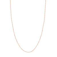 Load image into Gallery viewer, 14K Rose White Gold 1.35mm Two-Tone Dorica Chain Necklace with Lobster Lock
