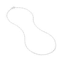 Load image into Gallery viewer, 14K Yellow Gold Or White Gold 0.9mm Barrel Saturn Cable Chain Necklace with Spring Ring
