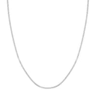 Load image into Gallery viewer, 14K Yellow Gold or White Gold or Rose Gold 1.95mm Open Curb Chain Necklace with Spring Ring

