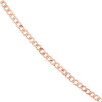 Load image into Gallery viewer, 14K Yellow Gold or White Gold or Rose Gold 1.95mm Open Curb Chain Necklace with Spring Ring
