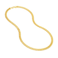 Load image into Gallery viewer, 14K Yellow Gold 7.4mm Light Miami Cuban Chain Necklace
