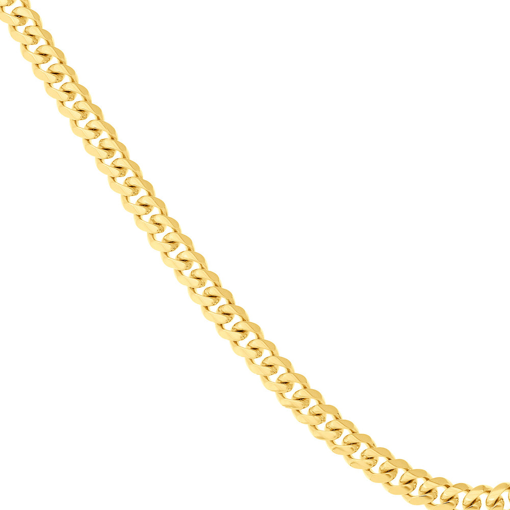 14K Yellow Gold 11mm Miami Cuban Chain Necklace with Lobster Lock