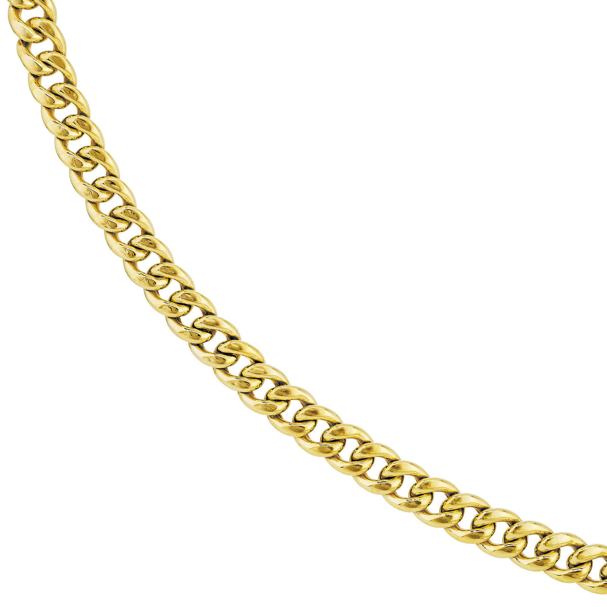 14K Yellow Gold 10.5mm Light Miami Cuban Chain Necklaces
