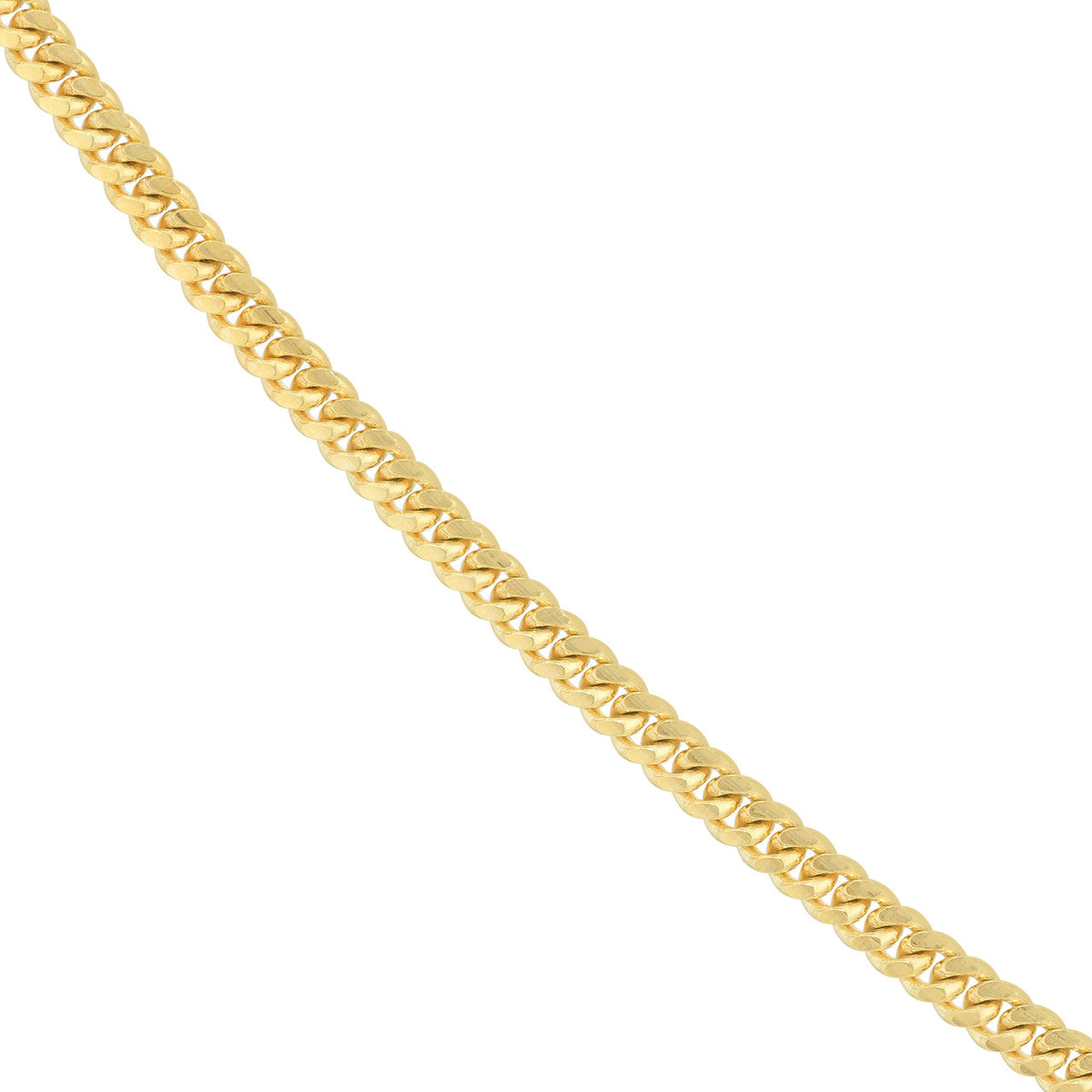 14K Yellow Gold 2.80mm Miami Cuban Chain Necklace with Lobster Lock