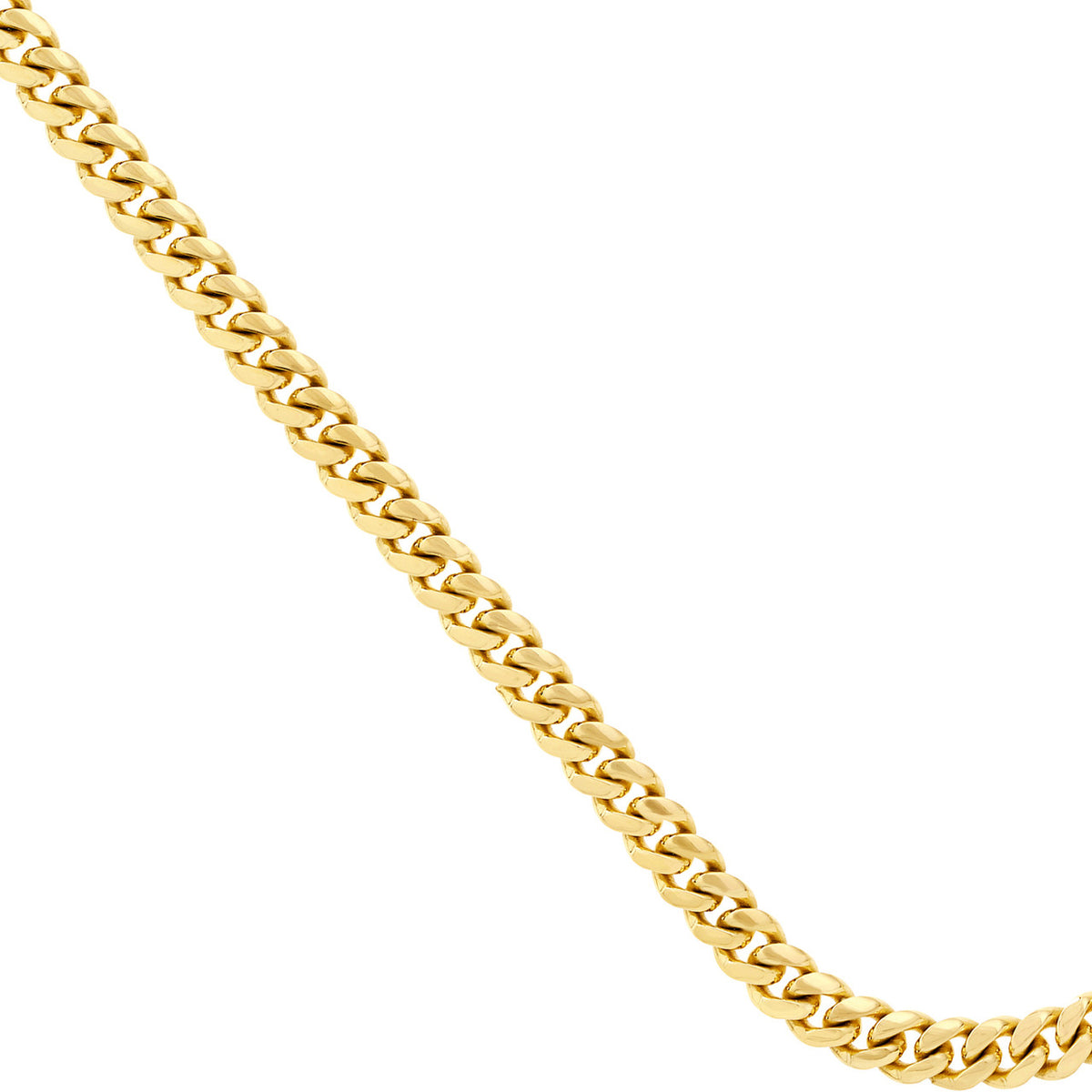 14K Yellow Gold 8.10mm Miami Cuban Chain Necklace with Lobster Lock