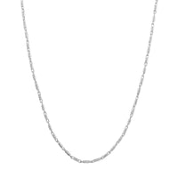 Load image into Gallery viewer, 14K Yellow Gold and White Gold 1.05mm D/C Tube Bead Chain Necklace with Lobster Lock

