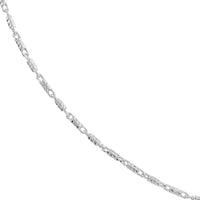 Load image into Gallery viewer, 14K Yellow Gold and White Gold 1.05mm D/C Tube Bead Chain Necklace with Lobster Lock
