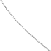 Load image into Gallery viewer, 14K Yellow Gold and White Gold 0.95mm D/C Tube Bead Chain Necklace with Lobster Lock
