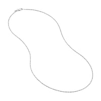 Load image into Gallery viewer, 14K Yellow Gold and White Gold 0.95mm D/C Tube Bead Chain Necklace with Lobster Lock
