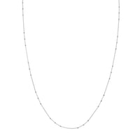 Load image into Gallery viewer, 14K Yellow Gold Or White Gold Triple Bead Saturn Chain Necklace with Lobster Lock
