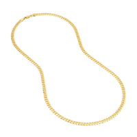 Load image into Gallery viewer, 14K Yellow Gold 4.7mm Miami Cuban Chain Necklace with Lobster Lock
