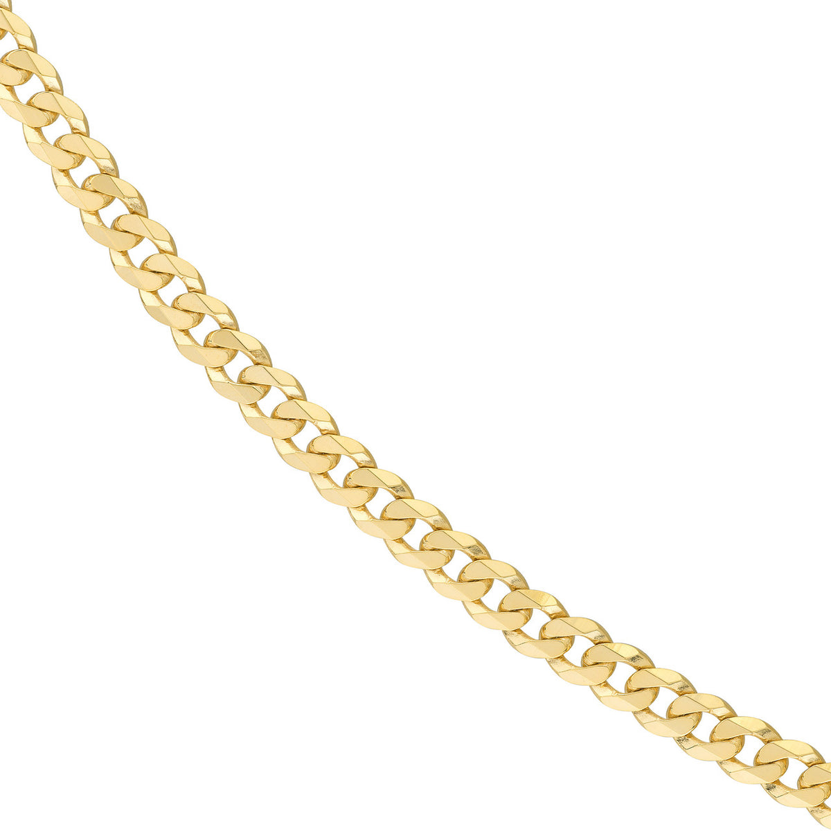 14K Yellow Gold 5.7mm Miami Cuban Chain Necklace with Lobster Lock