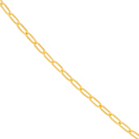 Load image into Gallery viewer, 14K Yellow Gold or White Gold or Rose Gold 1.25mm Paper Clip Chain Necklace with Lobster Lock
