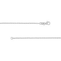 Load image into Gallery viewer, 14K Yellow Gold or White Gold or Rose Gold 1.25mm Paper Clip Chain Necklace with Lobster Lock
