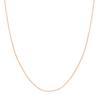 Load image into Gallery viewer, 14K Yellow Gold or White Gold or Rose Gold 1.25mm Paper Clip Chain Necklace with Lobster Lock

