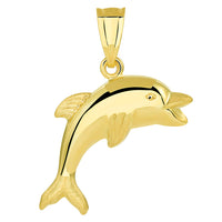Load image into Gallery viewer, dolphin gold pendant
