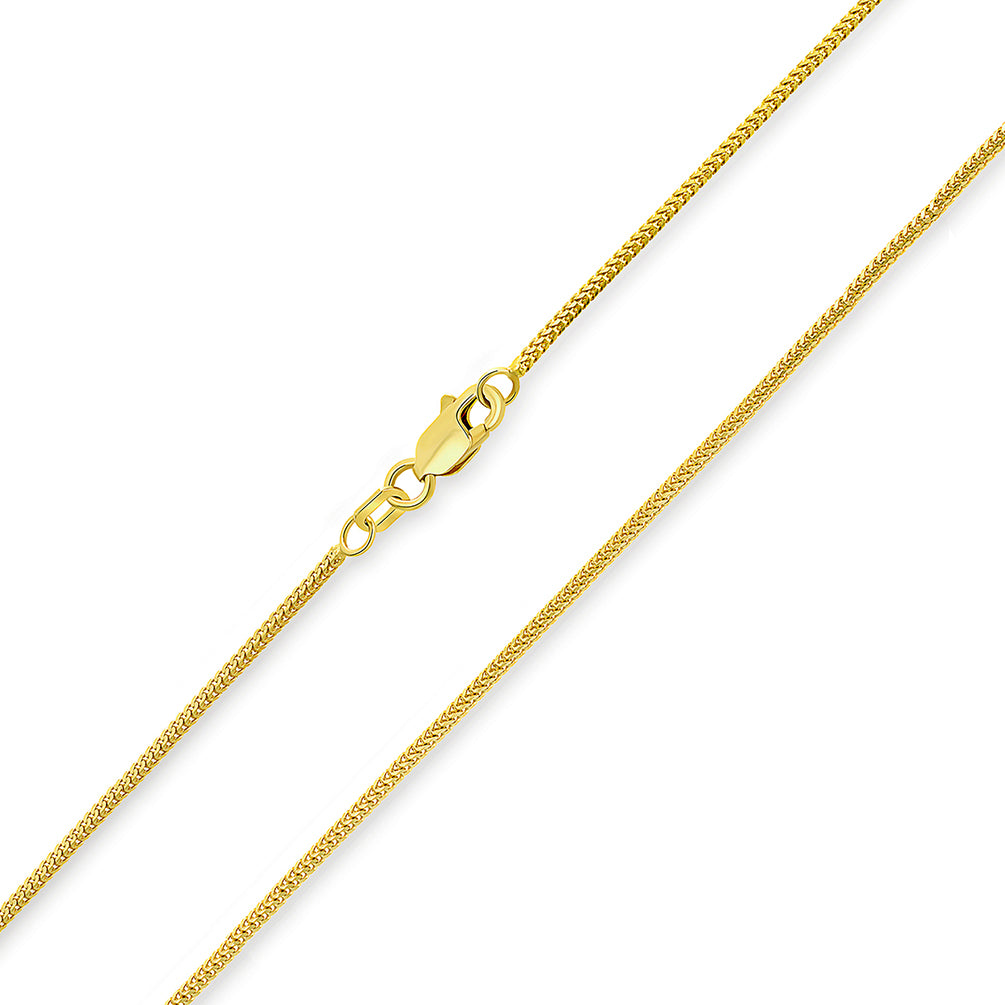 Gold Diamond-Cut Chain Necklace