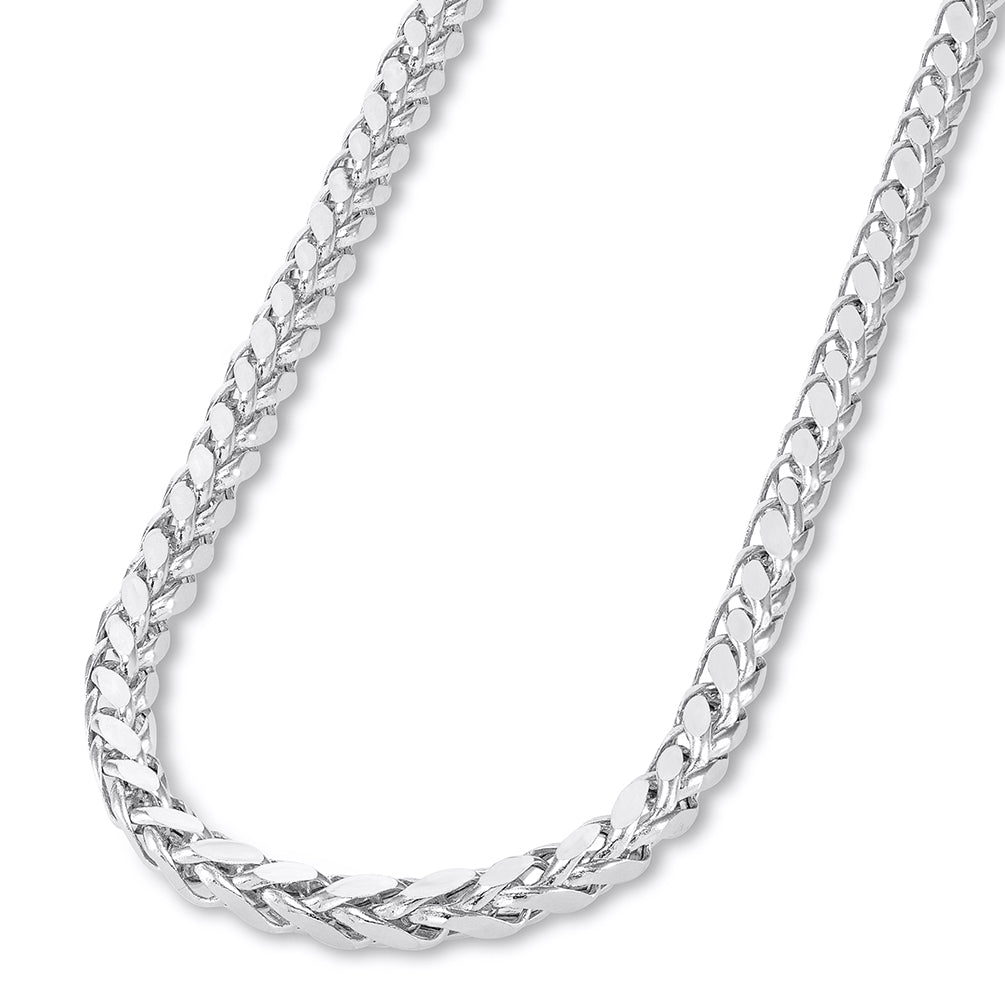 Sterling Silver 6.75mm Braided Fancy Necklace – Sophia Jewelers