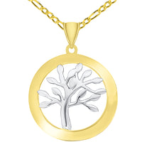 Load image into Gallery viewer, Tree Of Life Gold Pendant Necklace
