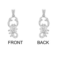 Load image into Gallery viewer, High Polish 14k White Gold 3D Scorpio Zodiac Sign Scorpion Animal Pendant
