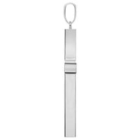 Load image into Gallery viewer, 14k White Gold Large 4mm Thick Religious Plain Hollow Square Tube Cross Pendant
