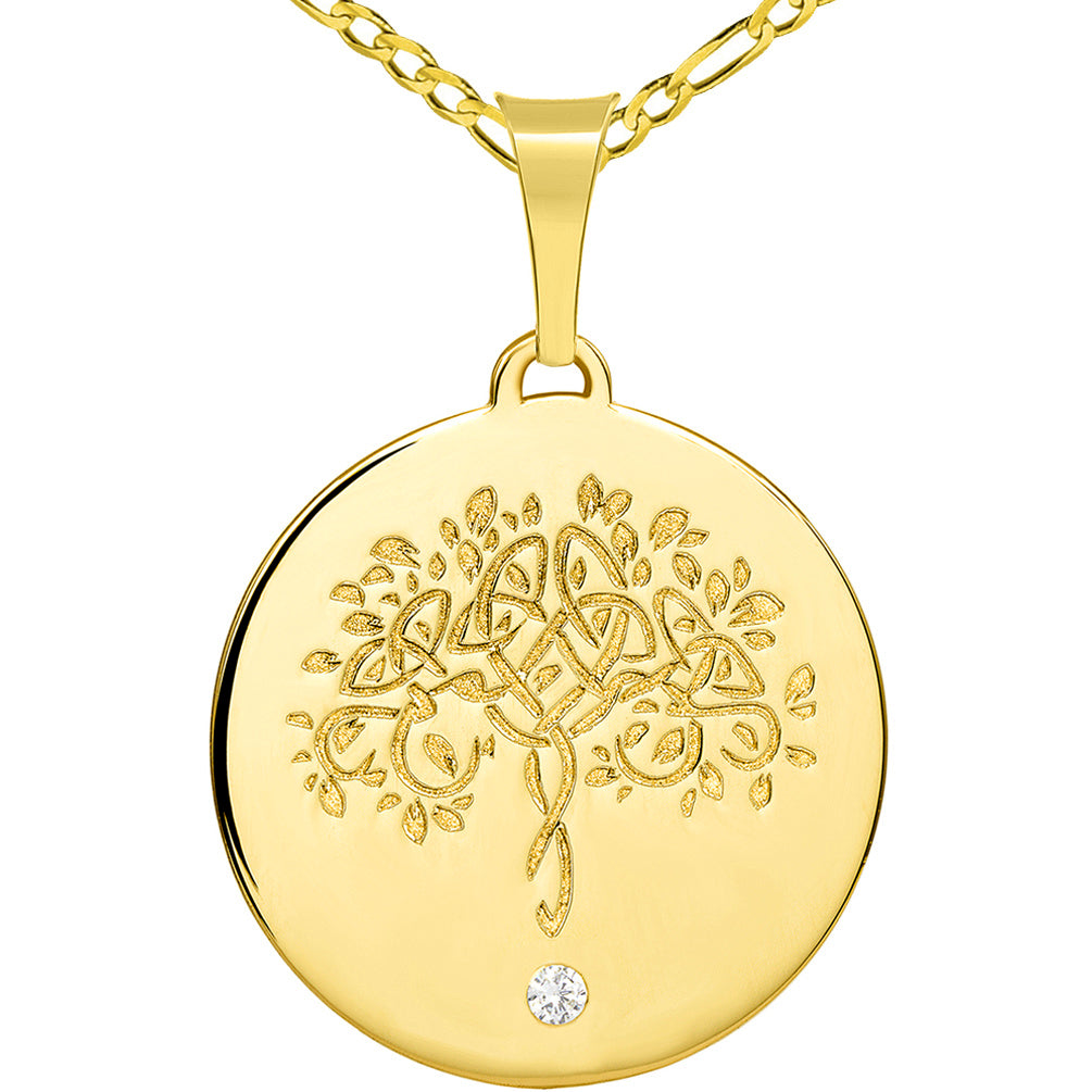 Tree of life necklace 14k gold discount