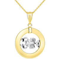Load image into Gallery viewer, Gold Cancer Zodiac Pendant Necklace
