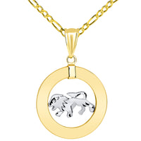 Load image into Gallery viewer, Figaro Leo zodiac sign necklace pendant
