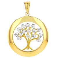 Load image into Gallery viewer, 14K Yellow Gold Round Tree of Life Pendant
