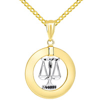Load image into Gallery viewer, Cuban Libra Necklace Gold Pendant
